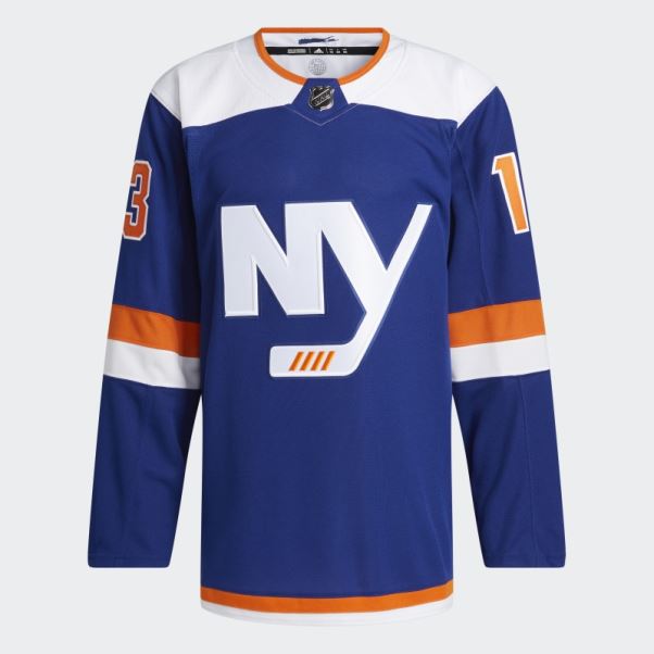 Adidas Royal 08 Ccm-sld Islanders Barzal Troisième Maillot Authentique