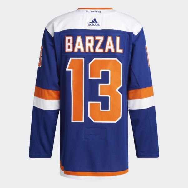 Adidas Royal 08 Ccm-sld Islanders Barzal Troisième Maillot Authentique
