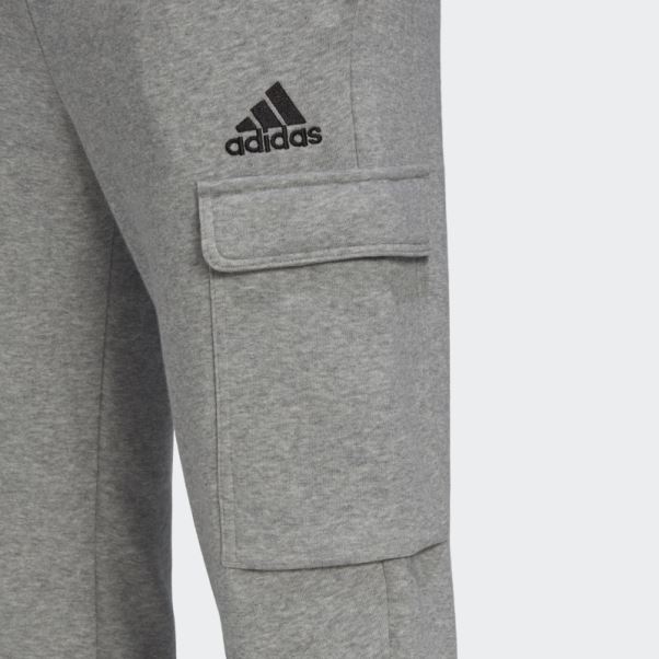 Pantalon Cargo Fuselé En Molleton Essentials Gris Moyen Adidas
