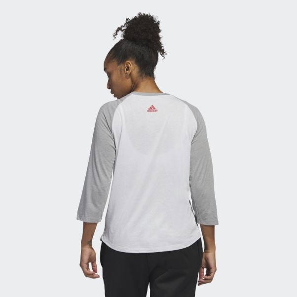 Ncaa-rut-7a4-1 T-shirt De Baseball à Manches 3/4 Adidas