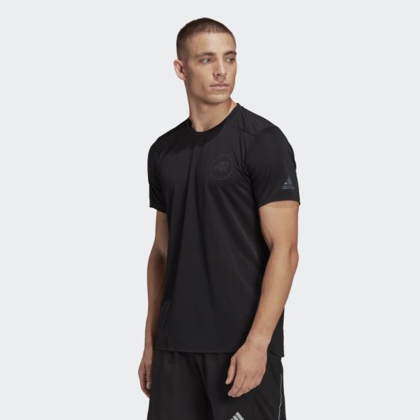 T-shirt De Coureur Adidas Noir