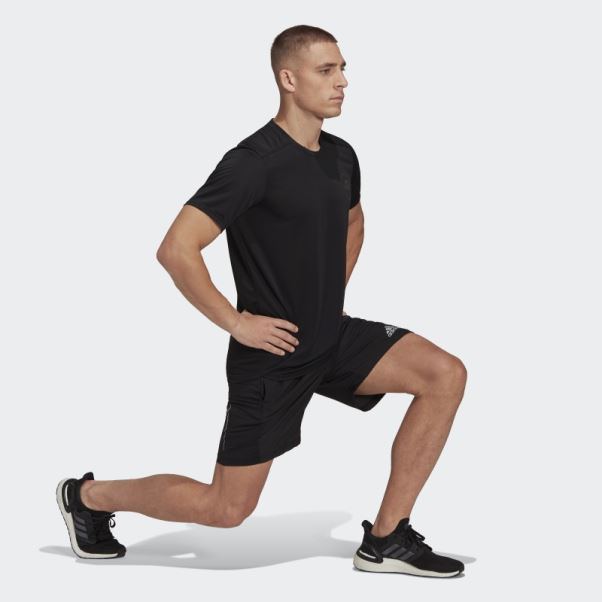 T-shirt De Coureur Adidas Noir