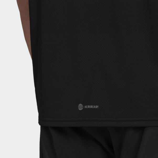 T-shirt De Coureur Adidas Noir