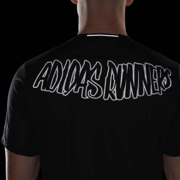 T-shirt De Coureur Adidas Noir