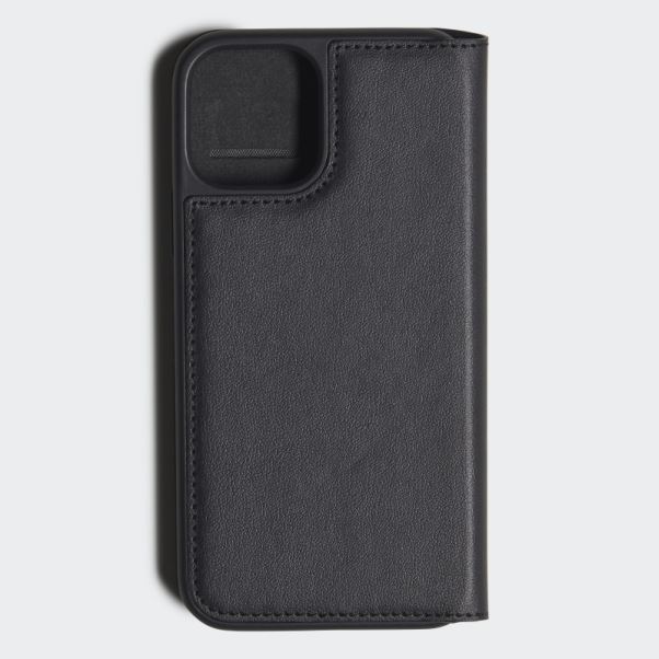 étui De Mode Adidas Ou Livret Noir Pour Iphone 12 / 12 Pro