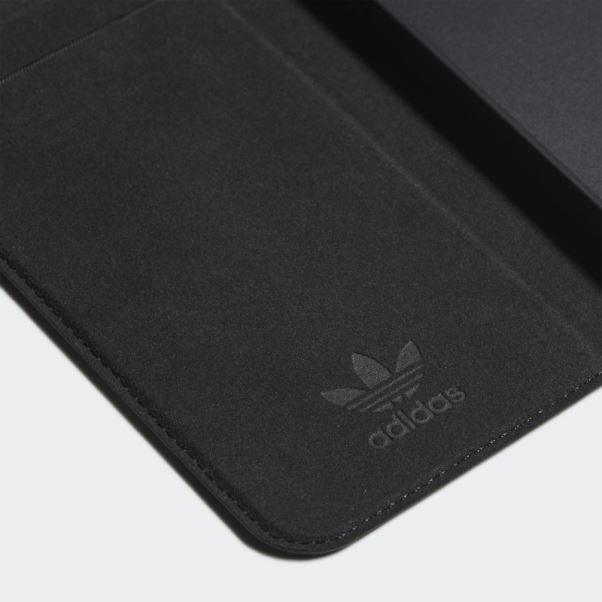 étui De Mode Adidas Ou Livret Noir Pour Iphone 12 / 12 Pro