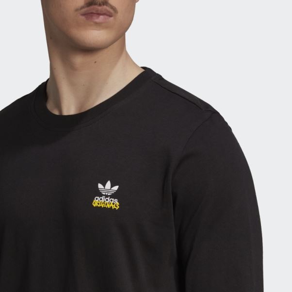 Adidas Graphics Unite T-shirt à Manches Longues Noir