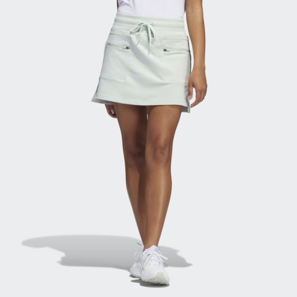Jupe De Golf En Maille Chaîne Vert Adidas