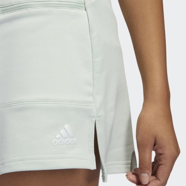 Adidas Jupe De Golf En Maille Chaîne Verte