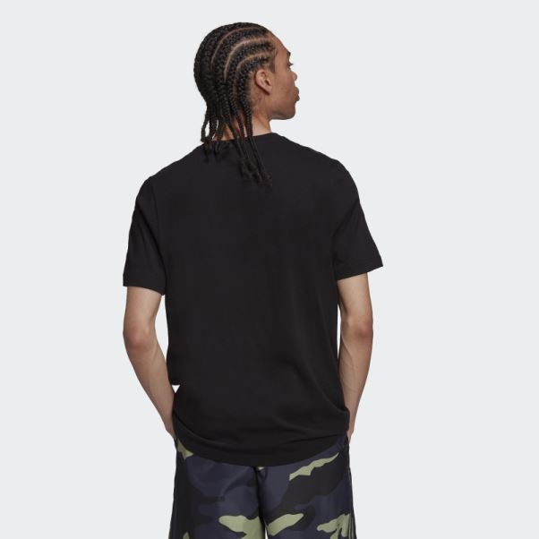 T-shirt De Remplissage Camouflage Adidas Graphics Noir