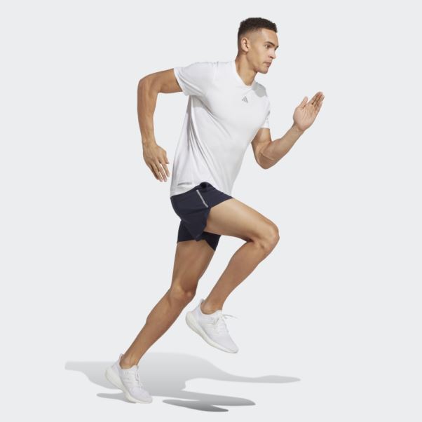 Adidas Conçu Pour La Course Short Technique Encre