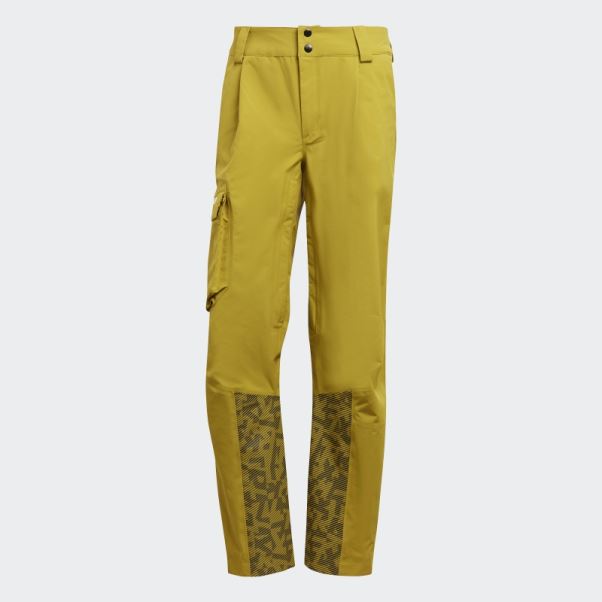 Adidas Terrex Pantalon De Survêtement De Neige En Nylon Post-consommation 3 Couches Olive