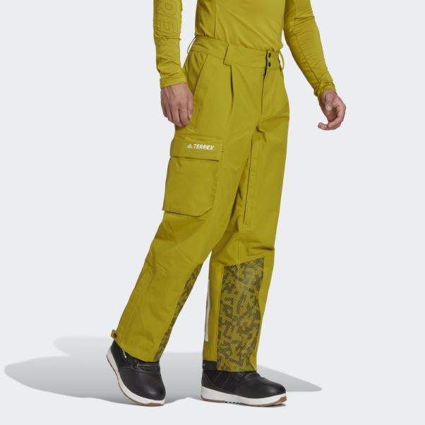 Pantalon De Neige En Nylon Post-consommation Terrex 3 Couches Adidas Olive