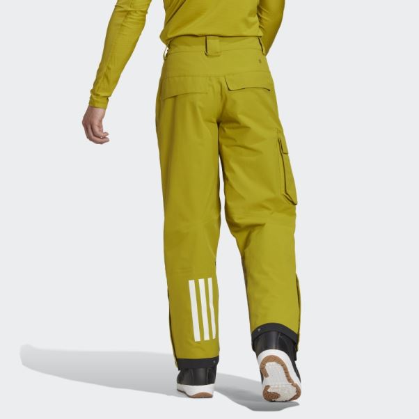 Pantalon De Neige En Nylon Post-consommation Terrex 3 Couches Adidas Olive