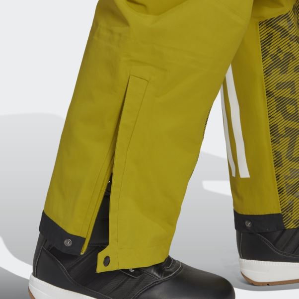 Pantalon De Neige En Nylon Post-consommation Terrex 3 Couches Adidas Olive