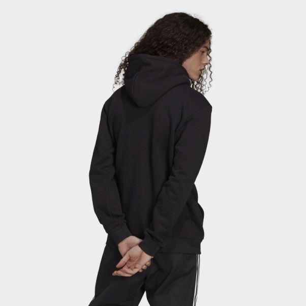 Sweat à Capuche Adidas Adicolor Classics Trèfle Blanc