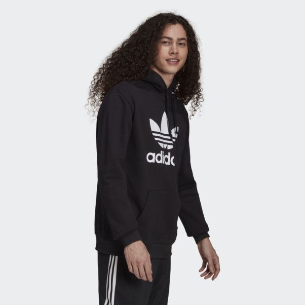 Adidas Adicolor Classics Sweat à Capuche Trèfle Blanc