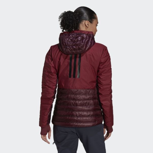 Veste à Capuche Bordeaux Terrex Myshelter Adidas