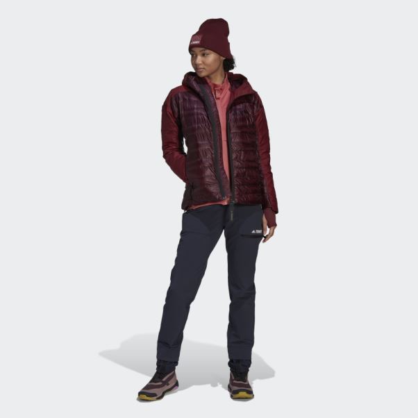 Veste à Capuche Bordeaux Terrex Myshelter Adidas