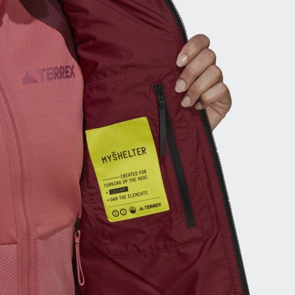 Veste à Capuche Bordeaux Terrex Myshelter Adidas
