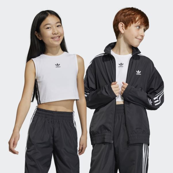 Débardeur Court Adidas Adicolor Blanc