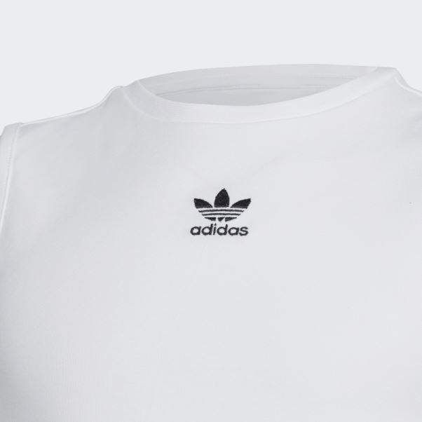 Débardeur Court Adicolor Blanc Adidas