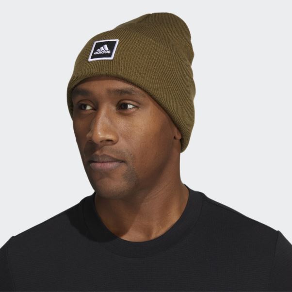 Bonnet à Revers Large Adidas Olive