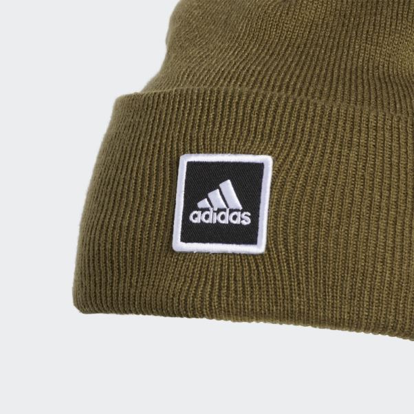 Bonnet à Revers Large Adidas Olive