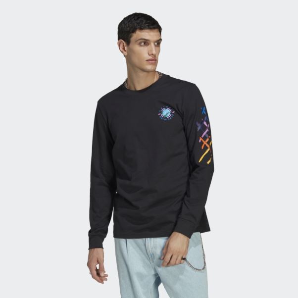 T-shirt à Manches Longues Wander Hour Noir Adidas