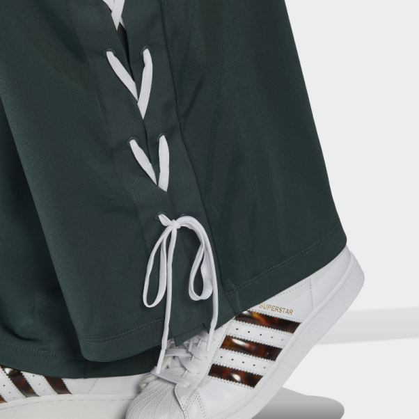 Pantalon Large à Lacets Always Original Vert Minéral Adidas