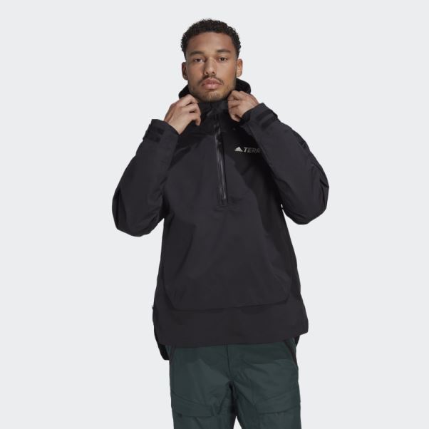 Anorak De Neige Adidas Terrex 2 Couches Rain.rdy Noir