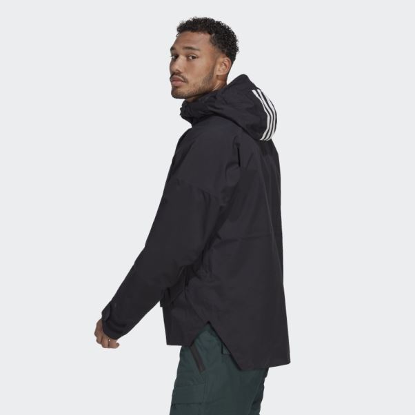 Anorak De Neige Adidas Terrex 2 Couches Rain.rdy Noir