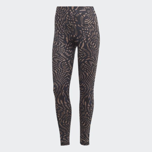 Legging Adidas Yoga Essentials 7/8 Noir Imprimé
