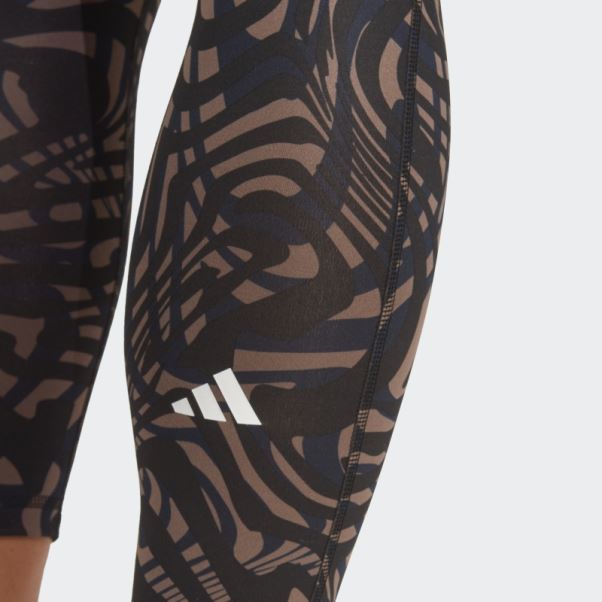 Legging Adidas Yoga Essentials 7/8 Noir Imprimé