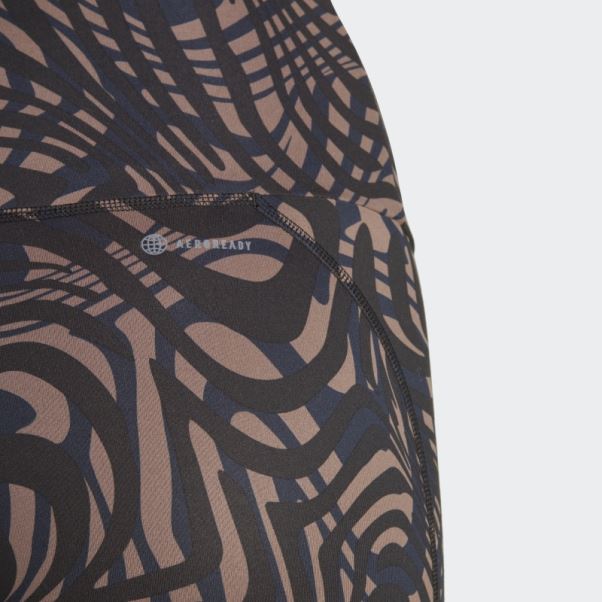 Legging Adidas Yoga Essentials 7/8 Noir Imprimé