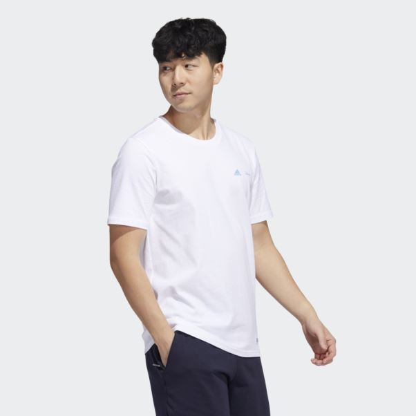 Disney Sport T-shirt Manches Courtes Adidas Blanc
