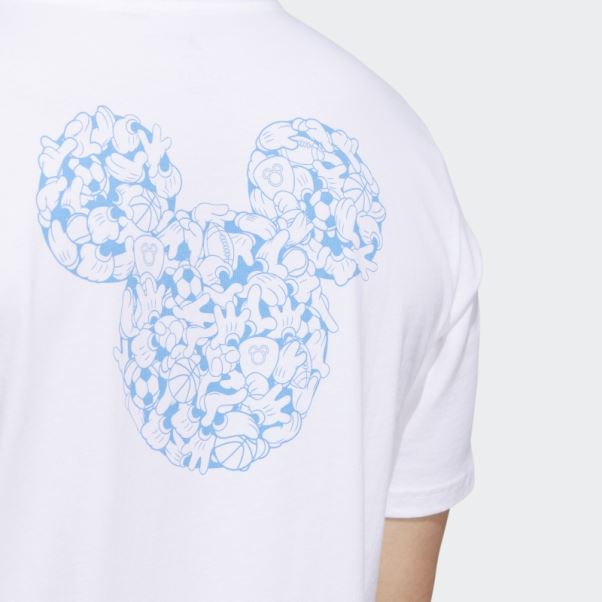Disney Sport T-shirt Manches Courtes Adidas Blanc