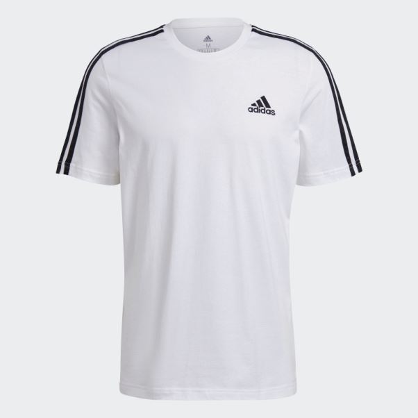 Adidas Essentials 3-stripes T-shirt Noir élégant