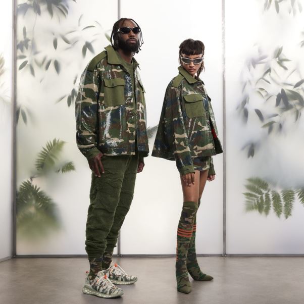 Adidas Veste à Sequins (tous Genres) Aop Camo