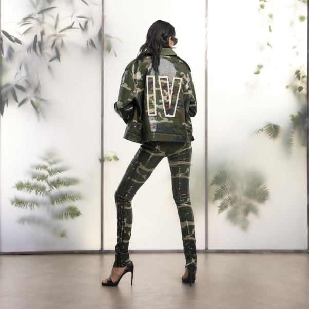 Adidas Veste à Sequins (tous Genres) Aop Camo