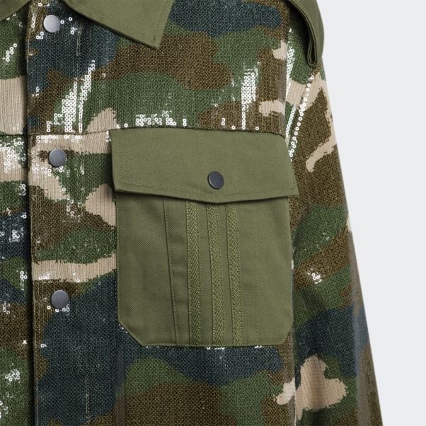 Adidas Veste à Sequins (tous Genres) Aop Camo