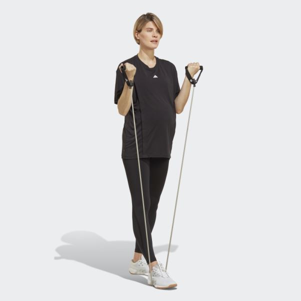 élégant Adidas Aeroready Train Essentials T-shirt D'allaitement (maternité) Blanc