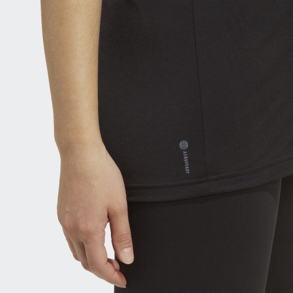 élégant Adidas Aeroready Train Essentials T-shirt D'allaitement (maternité) Blanc