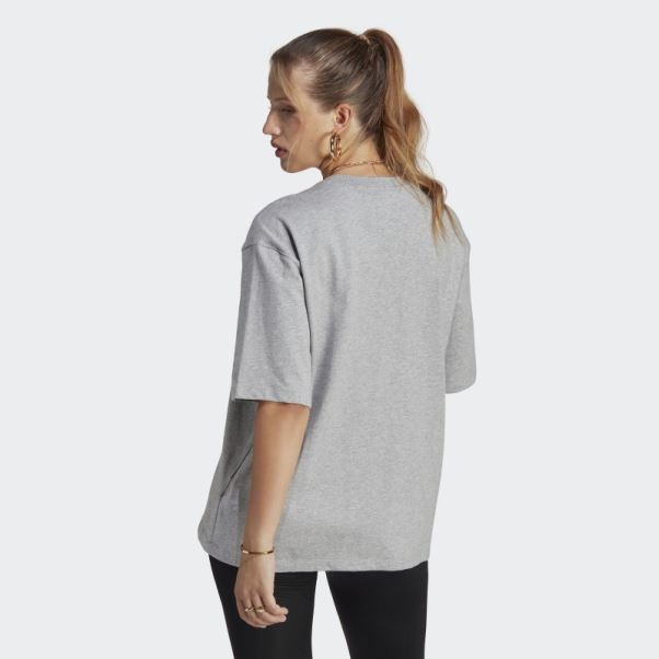 Tee Shirt Adidas Adicolor Essentials Gris Moyen