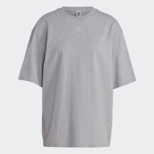 Tee Shirt Adidas Adicolor Essentials Gris Moyen
