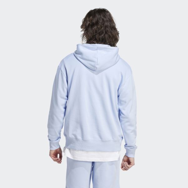 Tout Szn French Terry Hoodie Adidas Bleu Aube