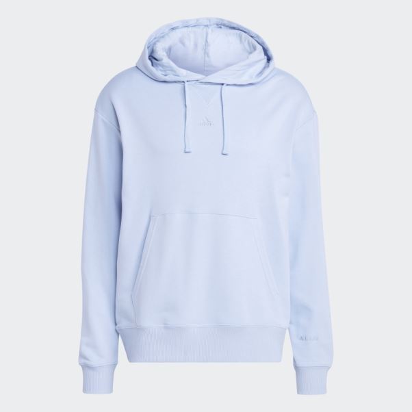 Tout Szn French Terry Hoodie Adidas Bleu Aube