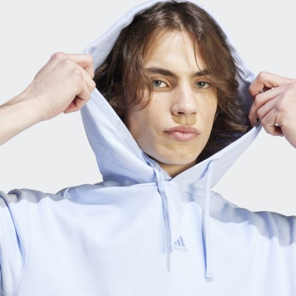 Tout Szn French Terry Hoodie Adidas Bleu Aube