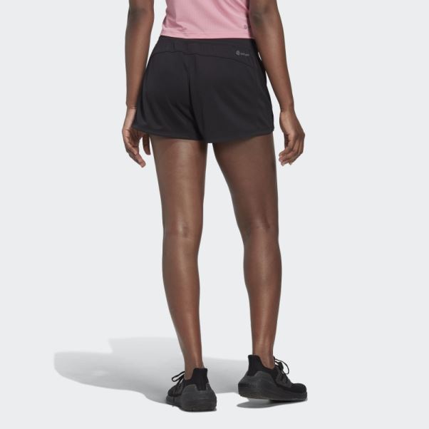 Short En Maille Pacer 3-bar Noir Adidas