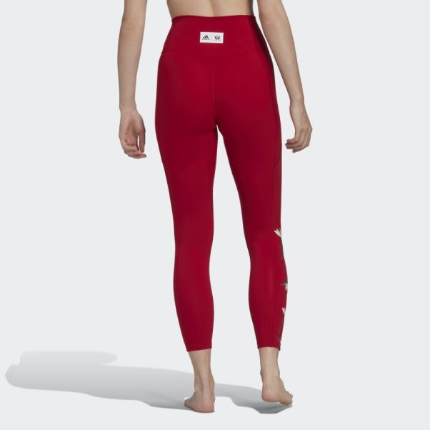 Legging Adidas Thebe Magugu Studio 7/8 Rouge